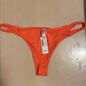 Coral cheeky bikini bottoms new with tags